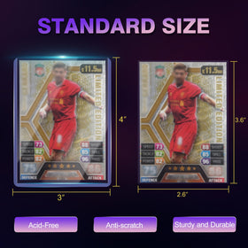 Tlpmsk 3x4 inch outer sleeve protects standard trading cards from bending.