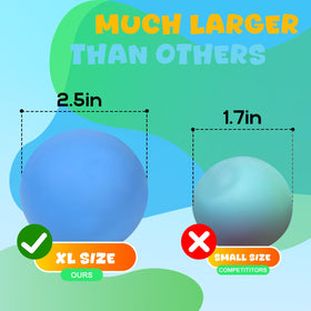 TMHAI fast rising stress balls 2.5 inch diameter close-up durable squeeze