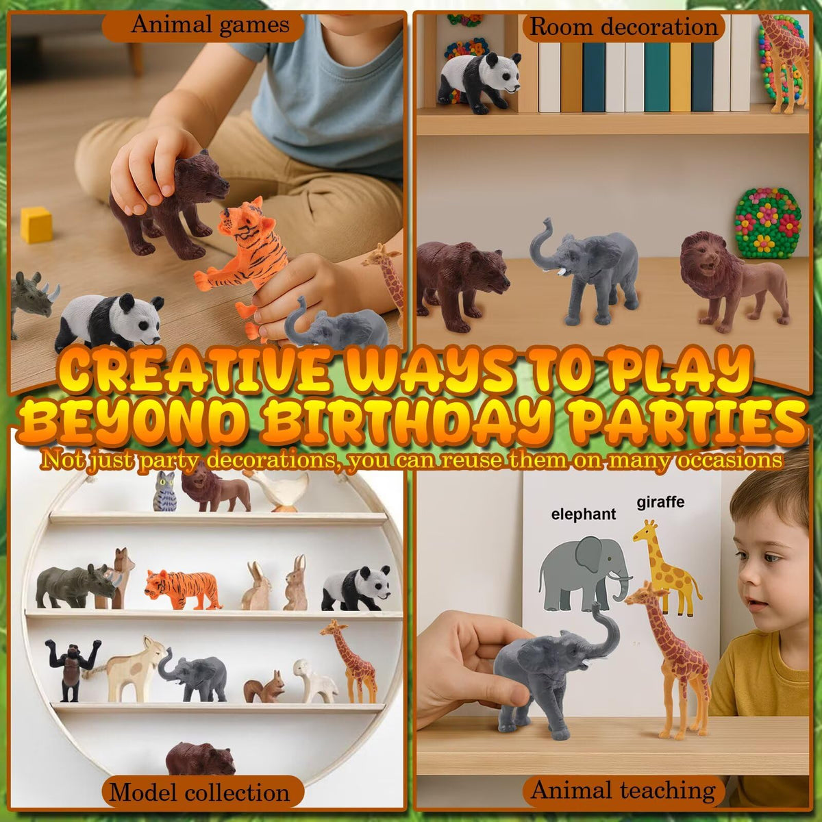 TMKEFFC elephant cake topper with a sturdy base stays securely on cakes.