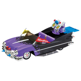 TMNT Foot Cruiser transitions from ground to space for dynamic display.