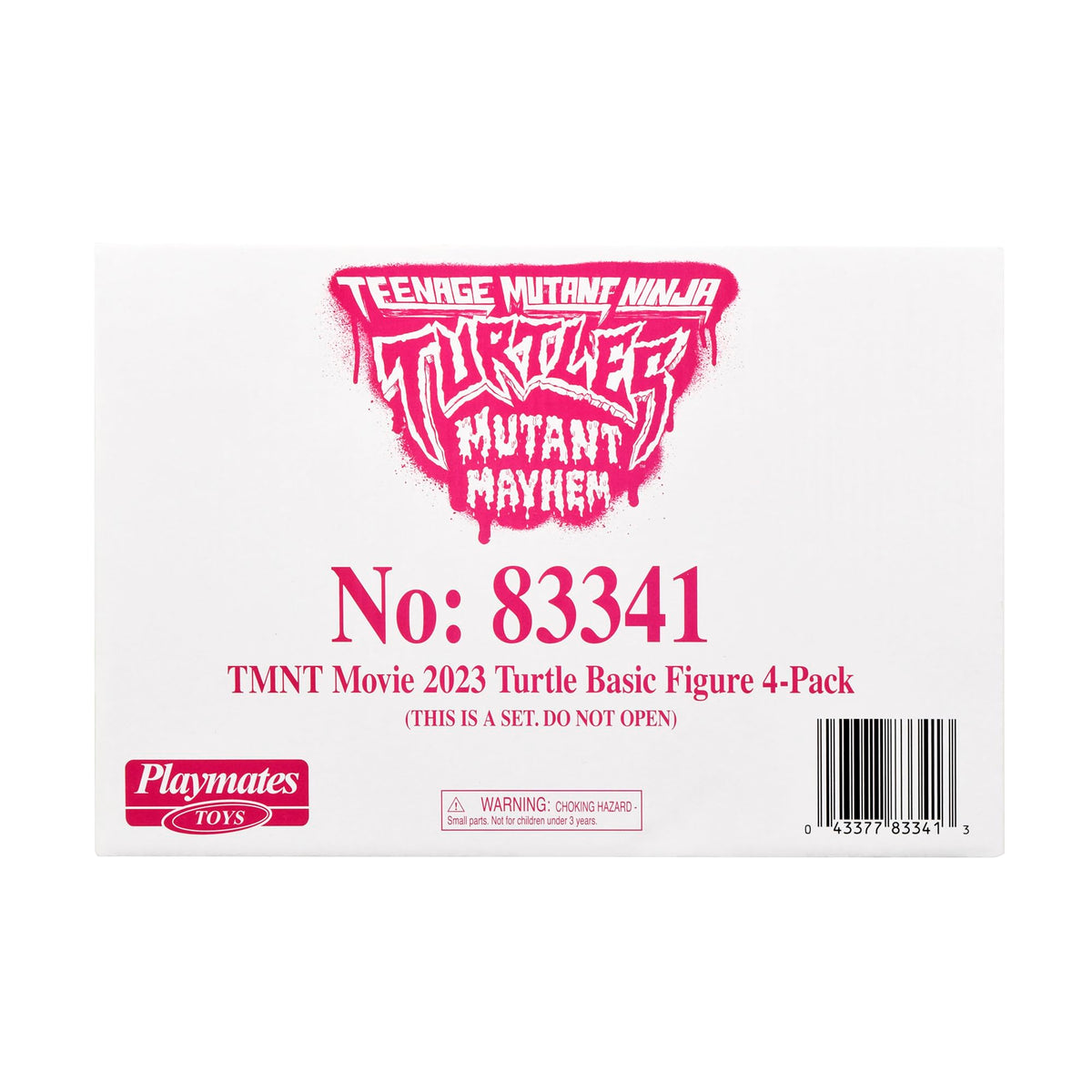 TMNT Mutant Mayhem 4-pack collection showcasing the full hero lineup.