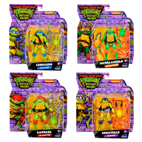 TMNT Mutant Mayhem Leonardo figure ready for heroic poses.