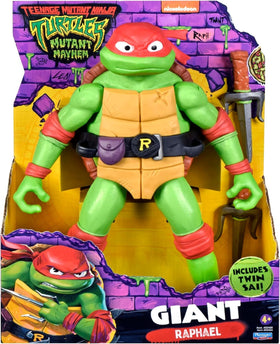 TMNT Mutant Mayhem Raphael 12-inch figure front view with detailed sculpting