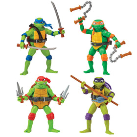 TMNT Mutant Mayhem Raphael figure, dynamic pose for battles and display.