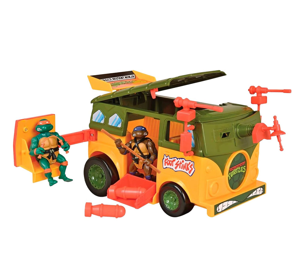 TMNT Original Party Wagon with shell hubcaps boosts bold street-ready styling.