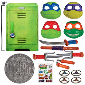 TMNT roleplay locker open door showing organized gear storage