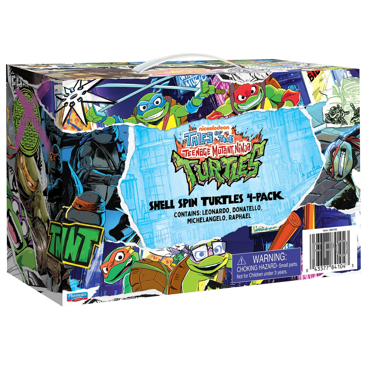 TMNT Shell Spin diorama-ready set for city-inspired scenes