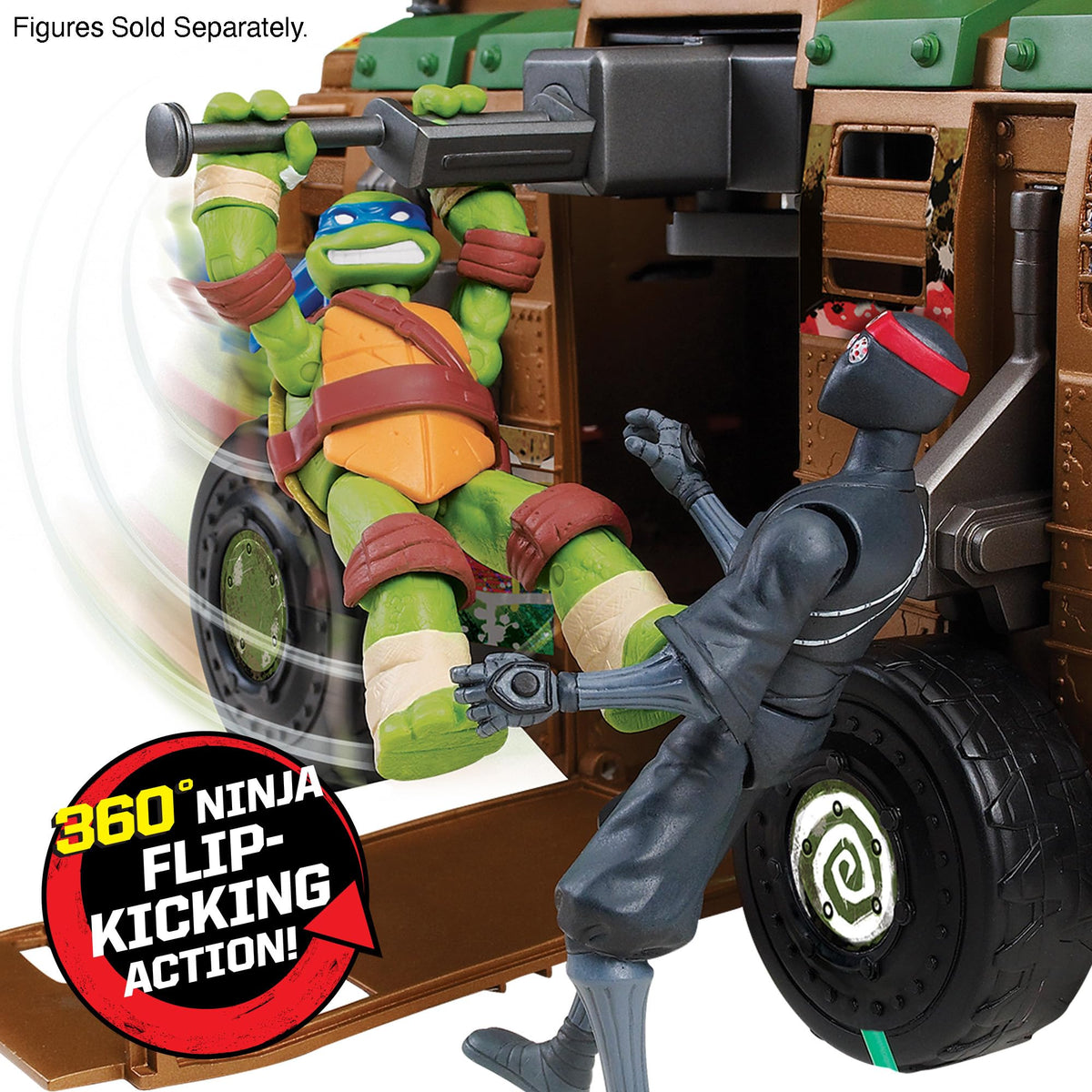 TMNT Shellraiser 2012 front view highlighting bold vehicle design