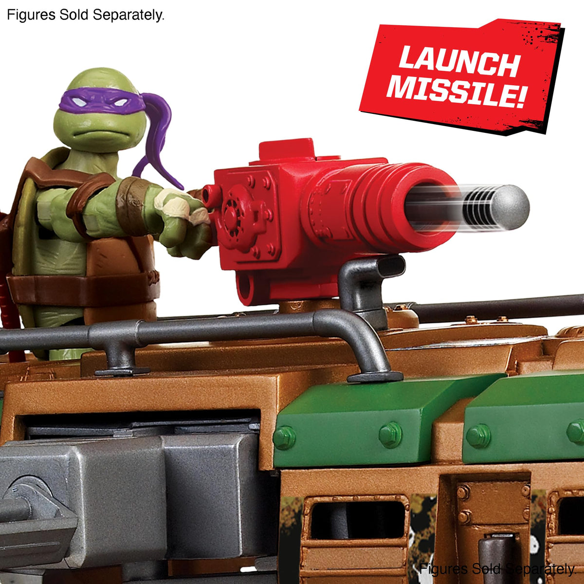 TMNT Shellraiser 2012 side door action with automatic opening feature