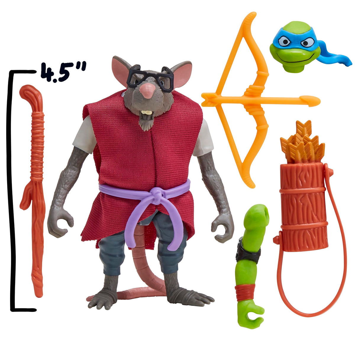 TMNT Splinter Mix 'N' Match right arm for customizable limb actions.