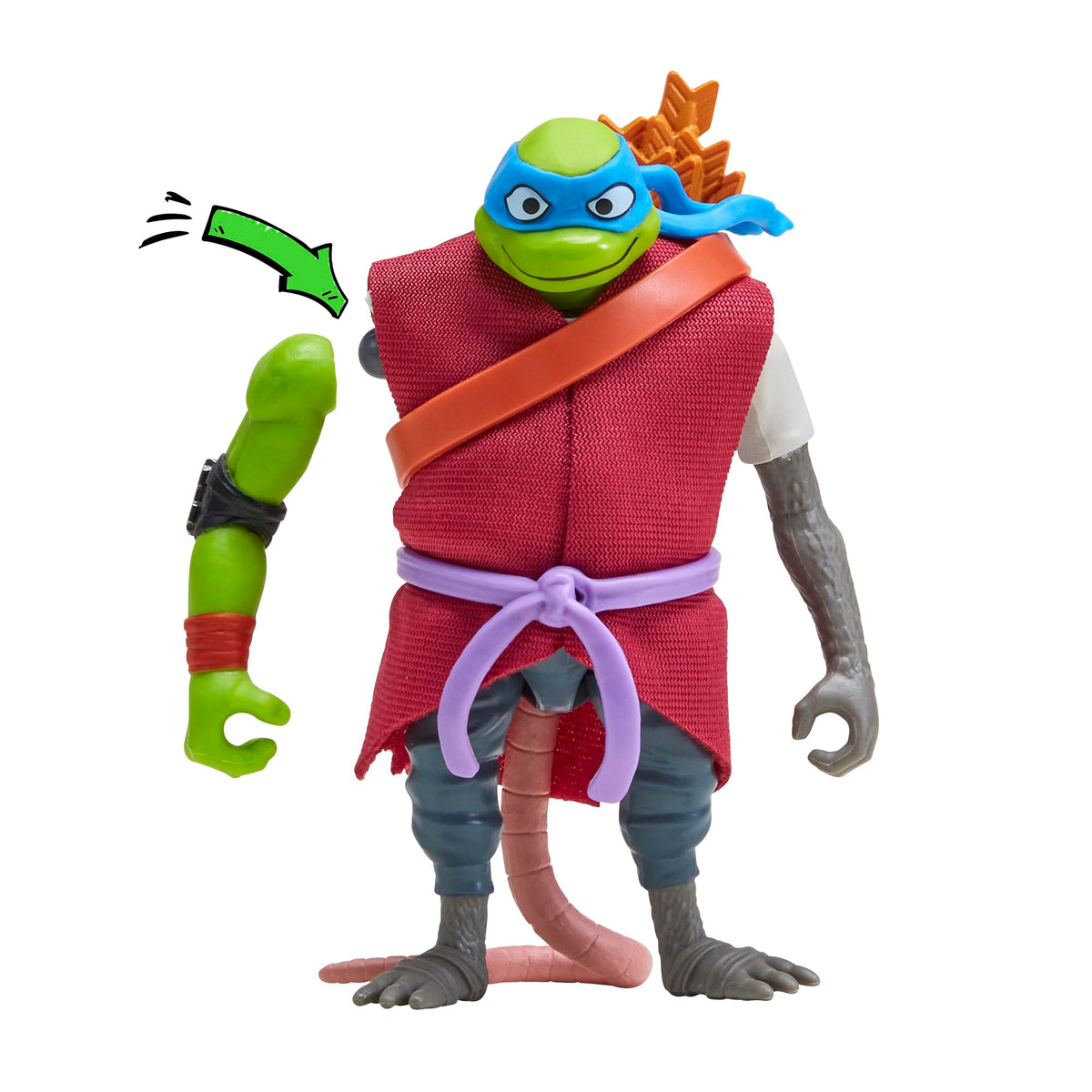 TMNT Splinter Mix 'N' Match iconic weapons for imaginative missions.