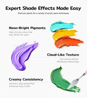 TMOL paint dries smoothly for vibrant, lasting artwork