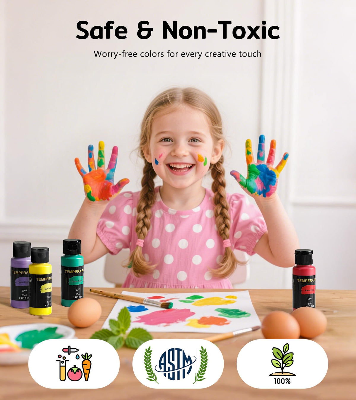 TMOL transparent bottles help kids learn color identities