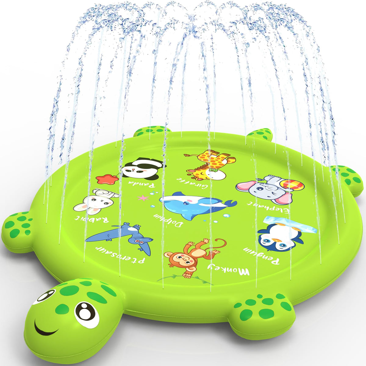 tmstorys Splash Pad Turtle design invites imaginative play and cooling water fun.