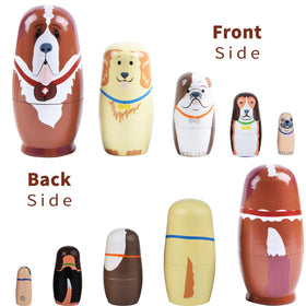 Tngan nesting dolls elephant—compact 6-inch set fits small hands and shelves.