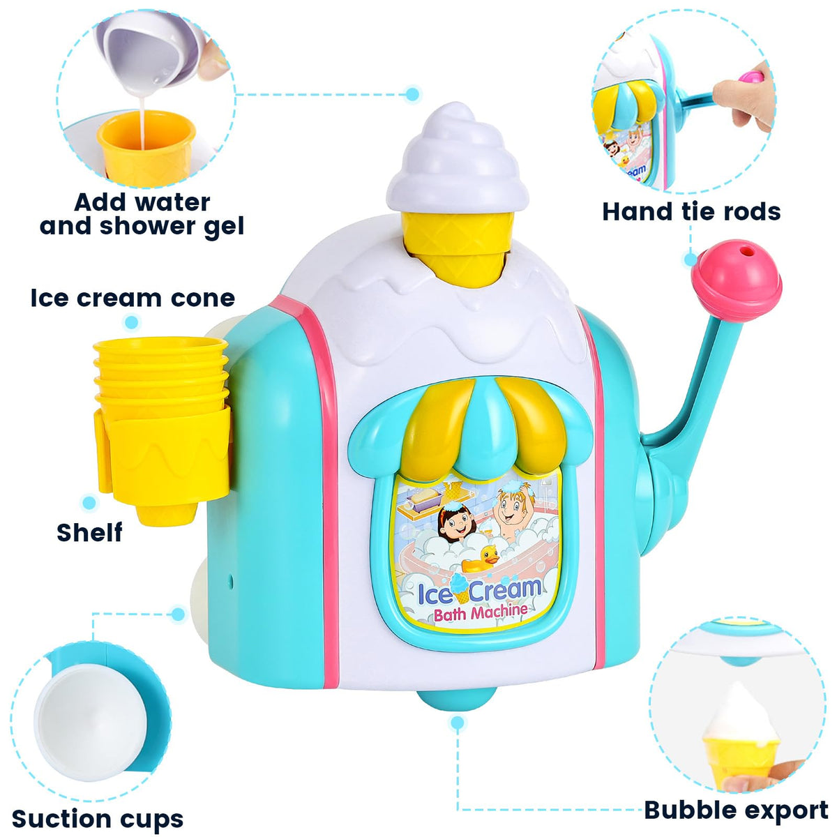 TNOIE BPA-free ABS plastic construction ensures durable, safe play with rounded edges.