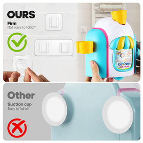 TNOIE ice cream foam maker creates colorful foam for imaginative pretend treats during bath time.