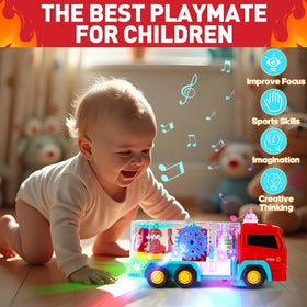 TNOIE LED light car with music supports attention and exploration.