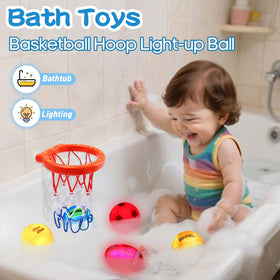 TNOIE light-up bath ball baseball glow encourages fine motor play in tub.