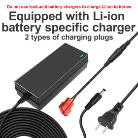 Tnvodejo 24V 8Ah Li-ion battery installation harness shows easy plug-and-play setup