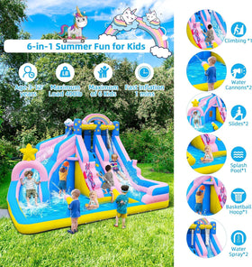 TOAOB water slide with climbing wall demonstrates safe, durable design