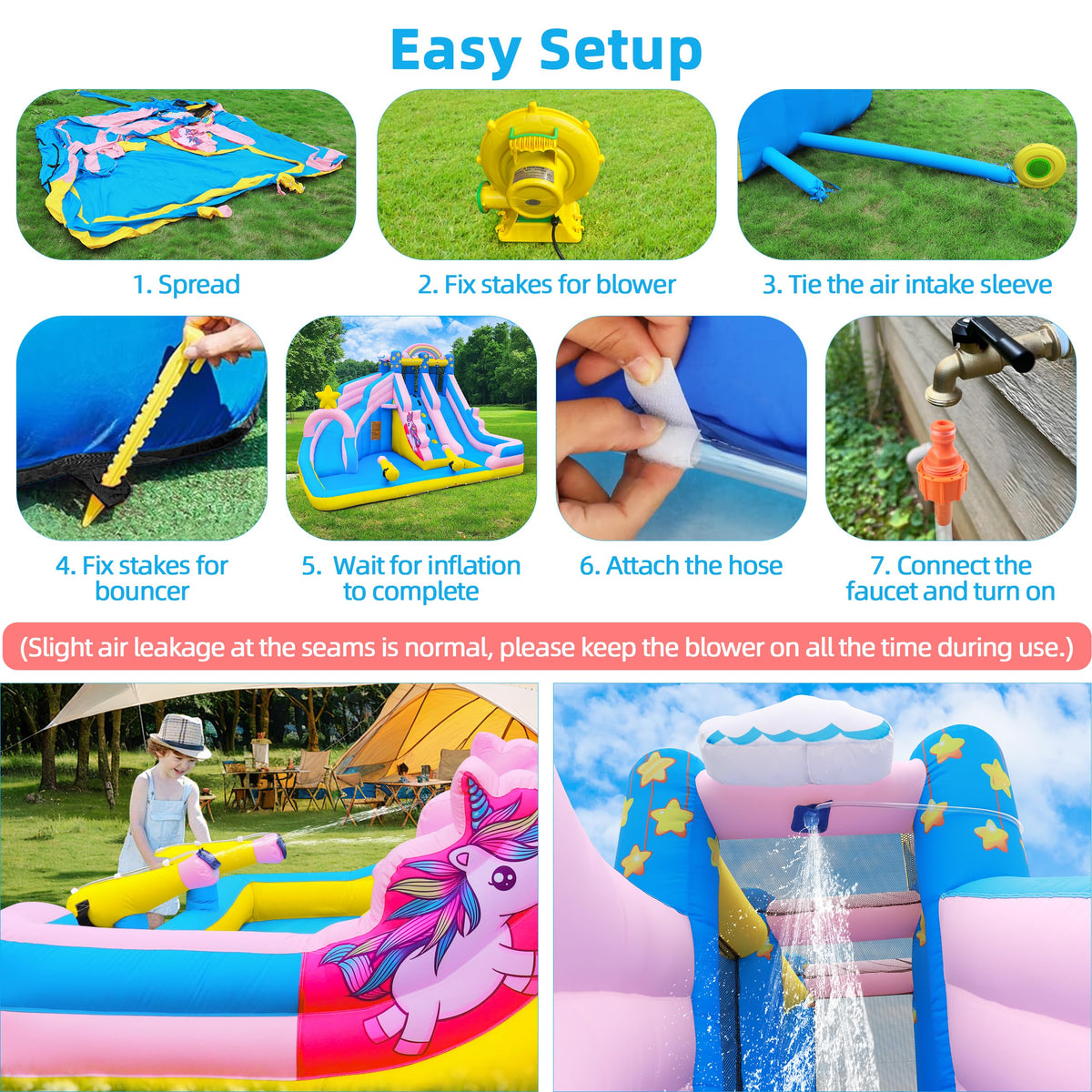 TOAOB durable fabric and reinforced seams withstand heavy backyard use