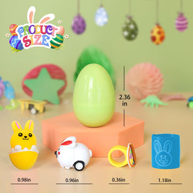 TOAPER Easter eggs with toys inside delight kids during gifts and hunts