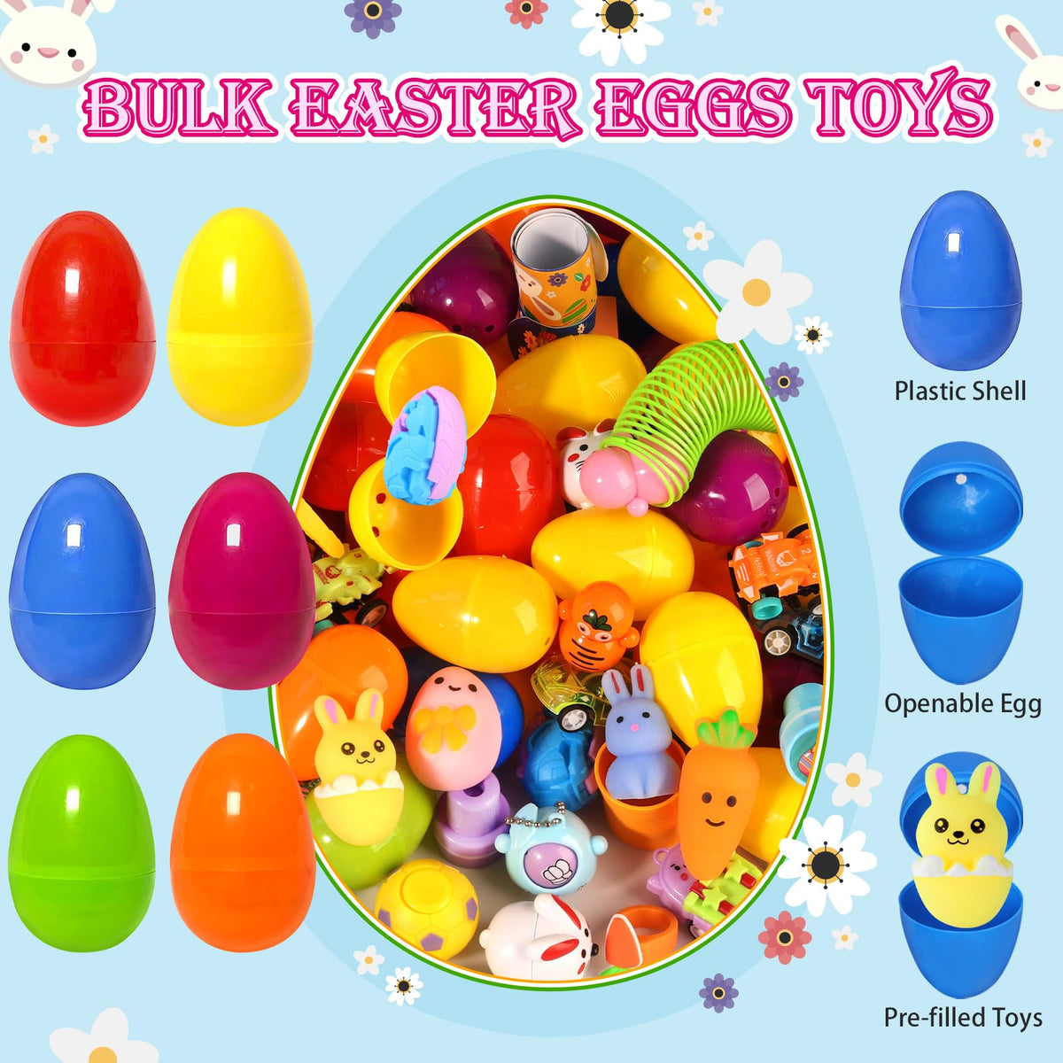 TOAPER eggs provide variety to sustain kids' curiosity and treasure hunt fun
