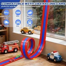 Tobaisaa 1/64-scale diecast cars racing on the track.