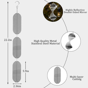 ToBeAce twelve double-sided mirror discs provide bright reflections from multiple angles.