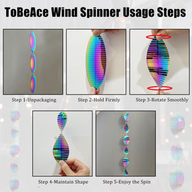 ToBeAce 12 wind spinners package offering varied display options for outdoor spaces.