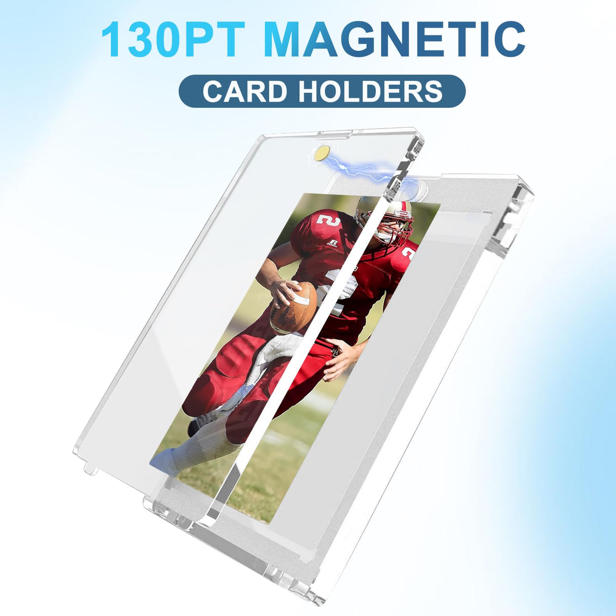 ToBeAce 130pt magnetic card holder UV coating protecting card colors from light