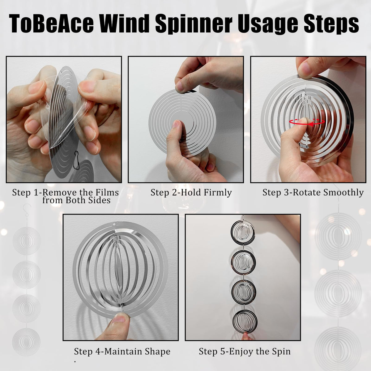 ToBeAce outdoor decor doubles as humane deterrent without noise.
