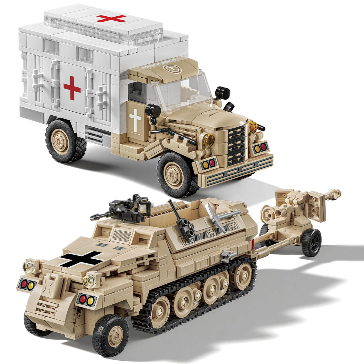 Tobocoy Opel Blitz Truck assembly, front view, ideal for realistic WWII dioramas.