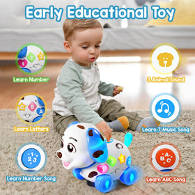 ToddlerCley bilingual mode teaches numbers and letters in English and Spanish