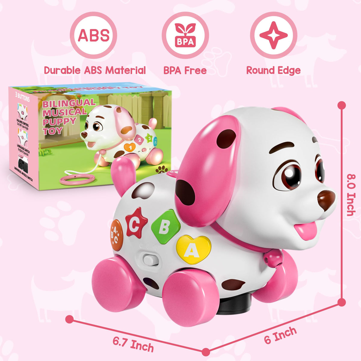 ToddlerCley educational-buttons reinforce numbers and letters through play.
