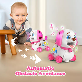 ToddlerCley 4-in-1 Musical Puppy Toy wheels in motion for active play