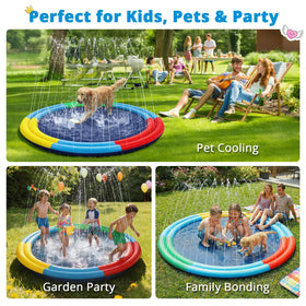 ToddlerCley Splash Pad setup using a standard garden hose, tool-free.
