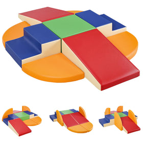 TODIBY 9-piece climbing foam blocks set for safe indoor play and exploration.