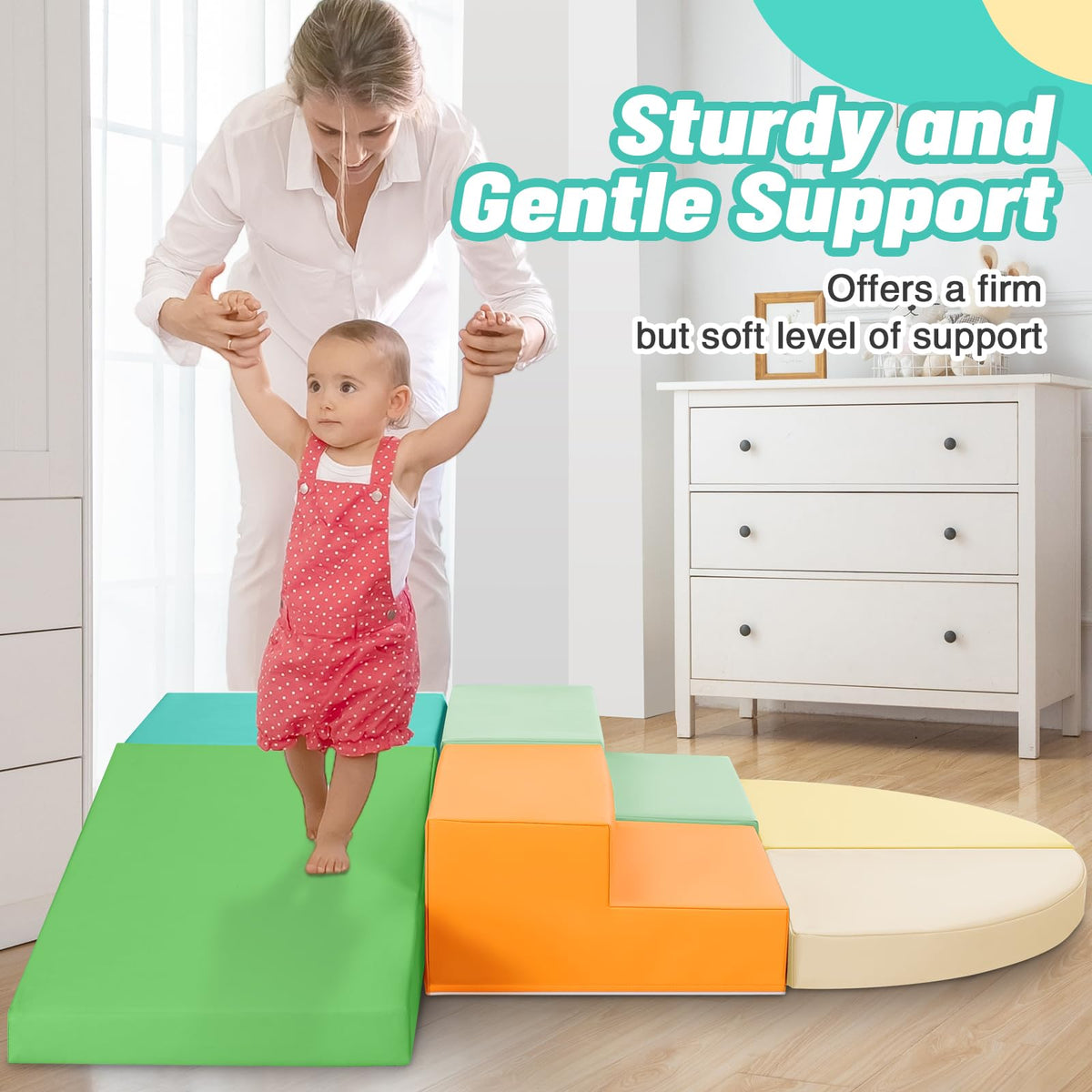 Todiby foam climbing blocks with stairs design to enhance balance