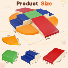 TODIBY stackable foam blocks show compact storage and quick rearrangement.