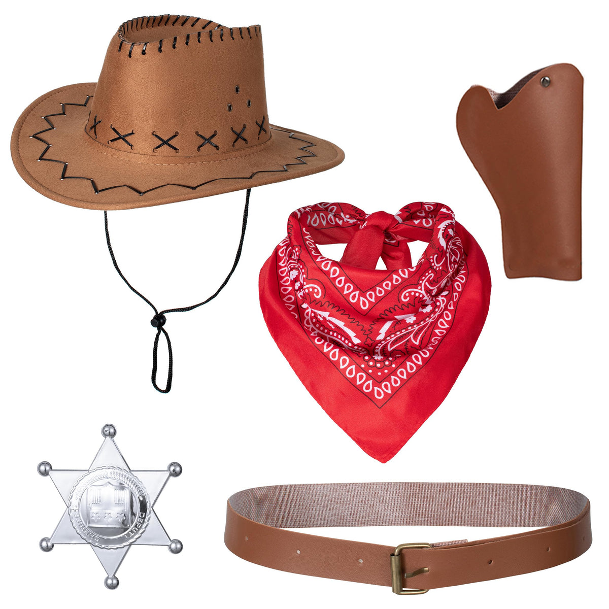 TOGROP badge decorates the outfit for imaginative storytelling.