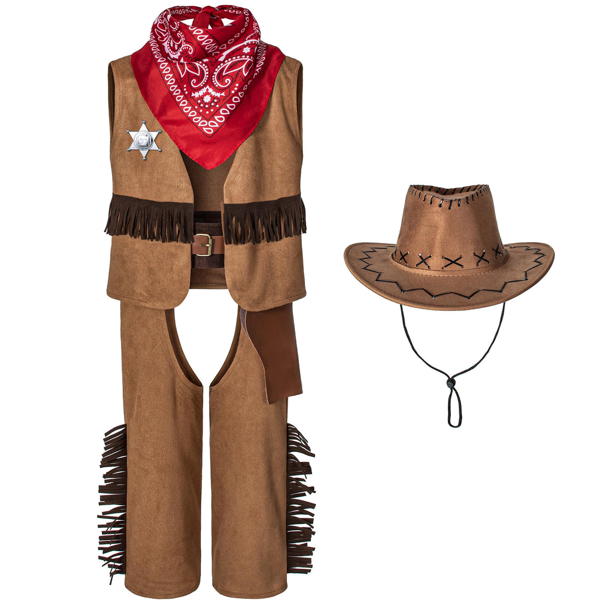 TOGROP cowboy bandanna in soft fabric for imaginative Western roleplay