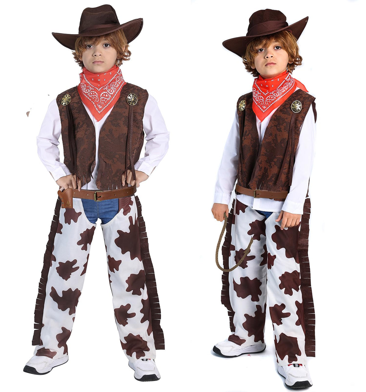 TOGROP cowboy costume trousers, sturdy fabric for active rodeo adventures.