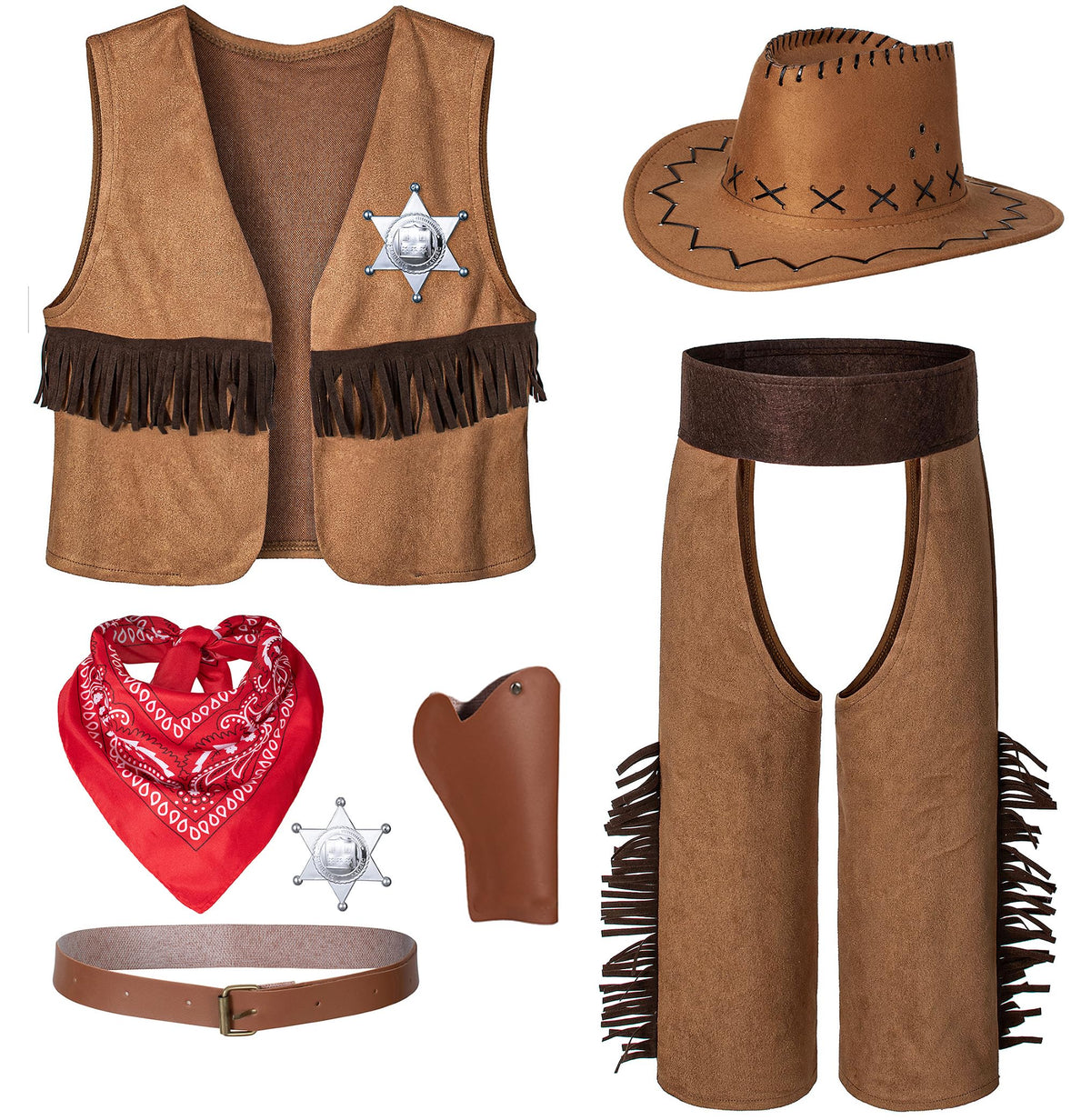 TOGROP cowboy costume vest for kids sparks imaginative western adventures