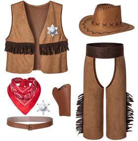 TOGROP cowboy costume vest for kids sparks imaginative western adventures