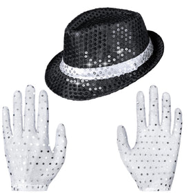 TOGROP Dance Star white sequin gloves add authentic performance flair