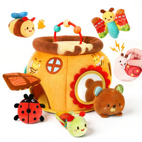 TOHIBEE honey pot with six sensory animals invites early exploration.