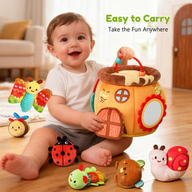 TOHIBEE compact honey pot toy for easy travel by babies.