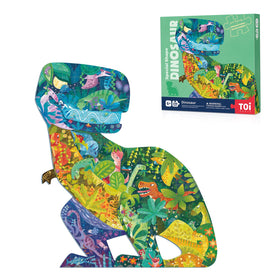 Toi dinosaur floor puzzle: T. rex pieces spark curiosity and spatial thinking.